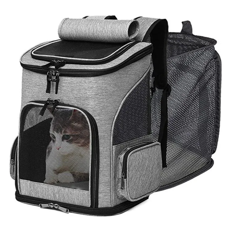 Katzen-Transportrucksack mit atmungsaktiven Mesh-Einsätzen Skanto