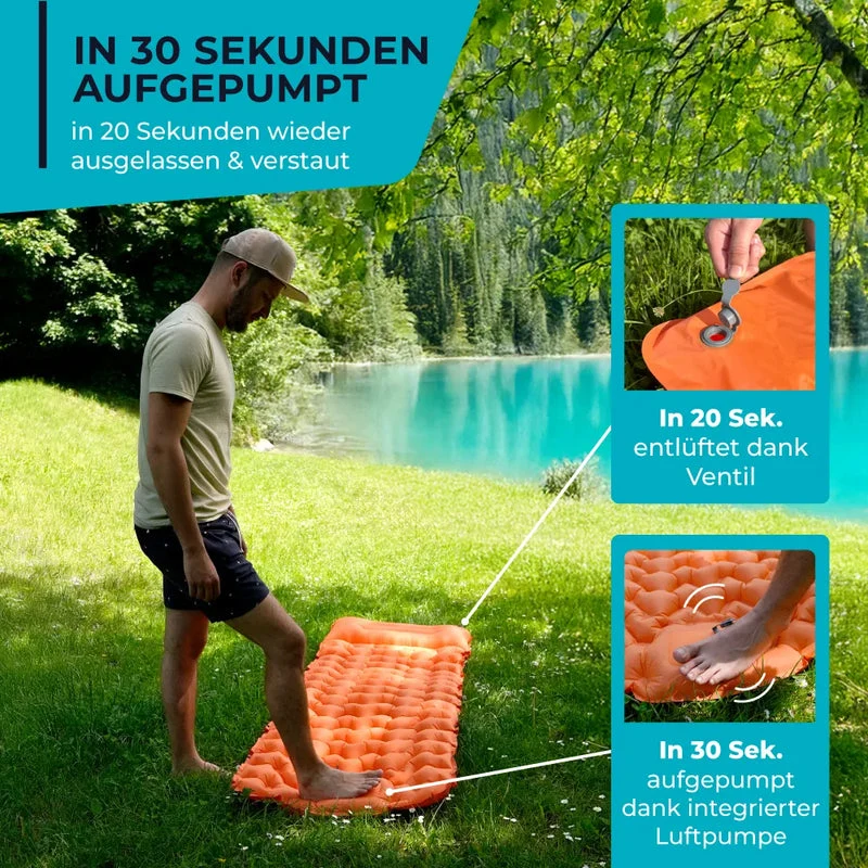 Ultraleichte Isomatte | Einfacher, bequemer, stressfreier Aufbau | Skanto
