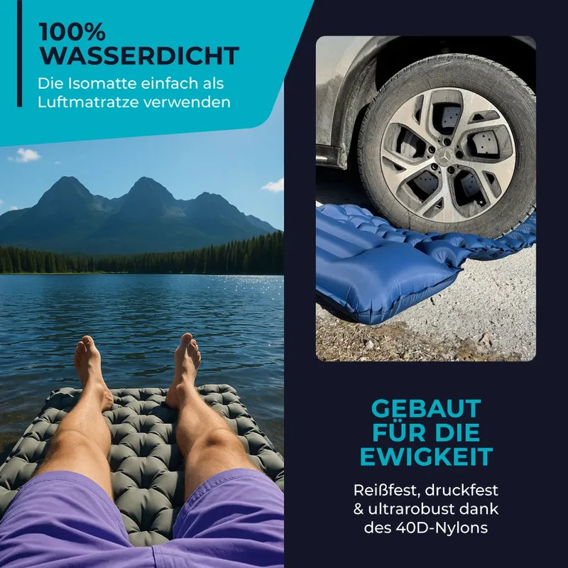 Ultraleichte Isomatte | Einfacher, bequemer, stressfreier Aufbau | Skanto
