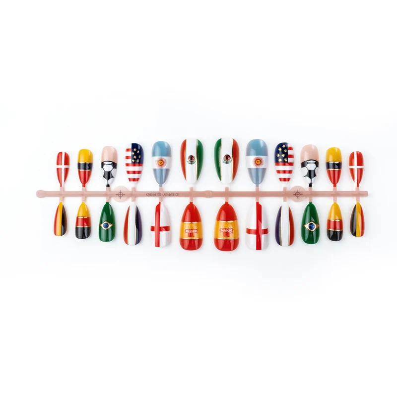 Sport-Themen Press-On Nail Art Set