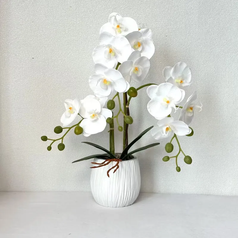 Realistische Orchideen Blumenarrangement