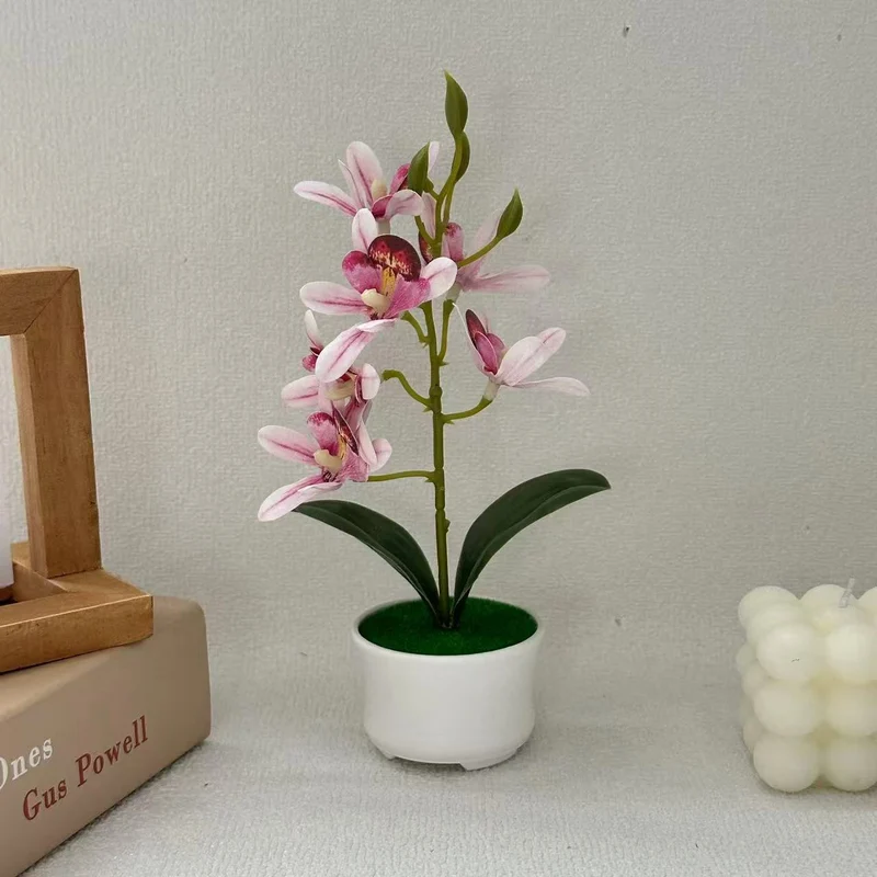 Realistische Orchideen Dekorative Pflanze