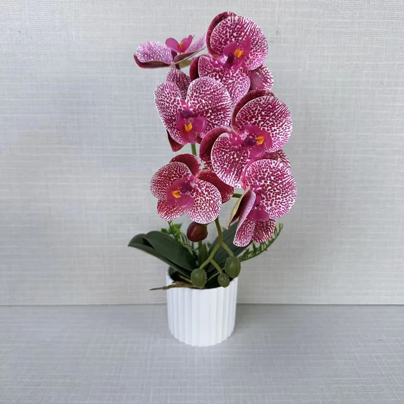 Realistische Kunst-Orchideenpflanzenanordnung