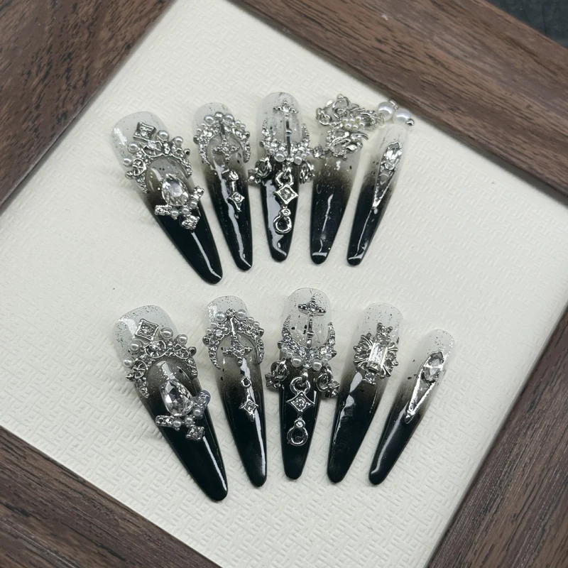 Luxuriöser Gothic Dekorativer Druck-Nagelset