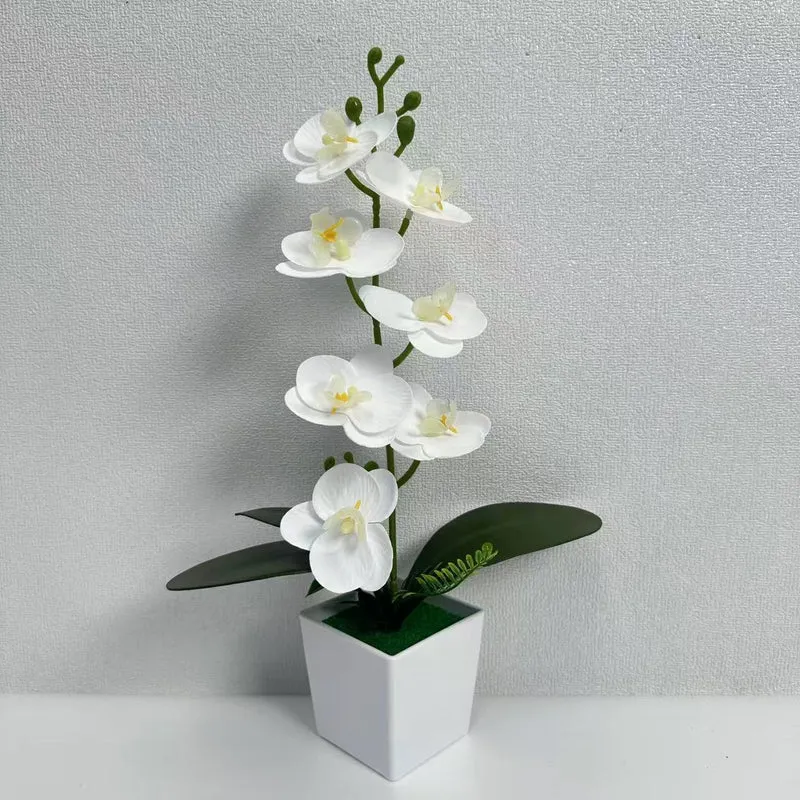Realistische künstliche Orchideenblütenarrangement für die Innenausstellung
