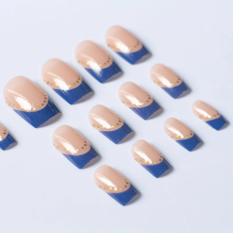 Elegantes French Tip Gel Nagel Kunst Kit