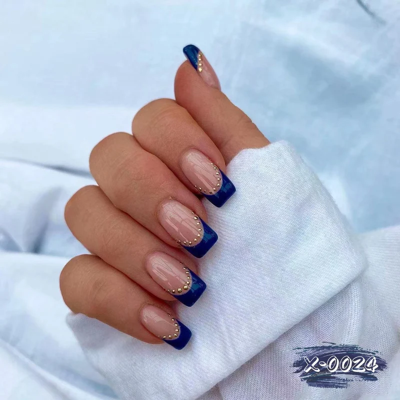 Elegantes French Tip Gel Nagel Kunst Kit