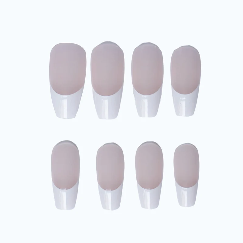 Elegante Französisch Spitze Acryl Nagel Set