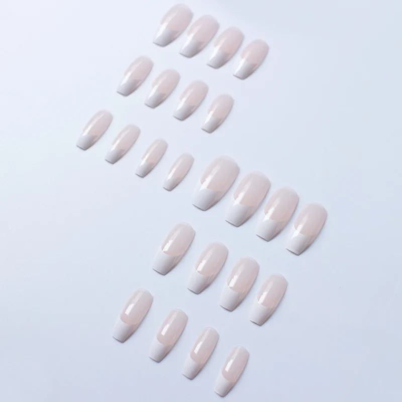 Elegante Französisch Spitze Acryl Nagel Set