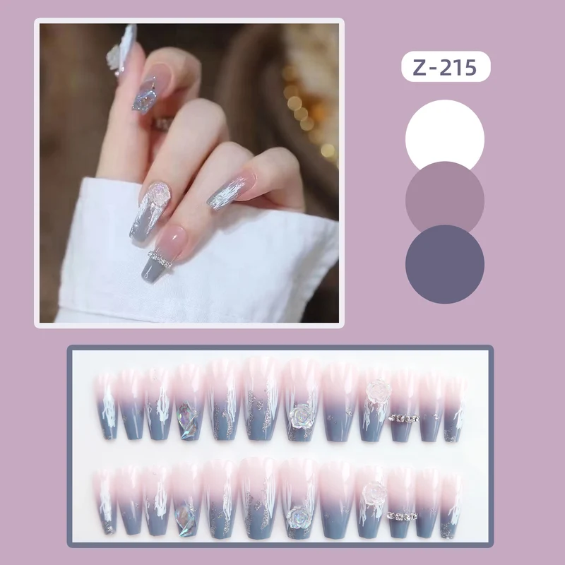 Künstlerisches Press-On Nagelset