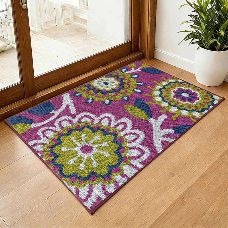 Künstlerischer Floraler Teppich