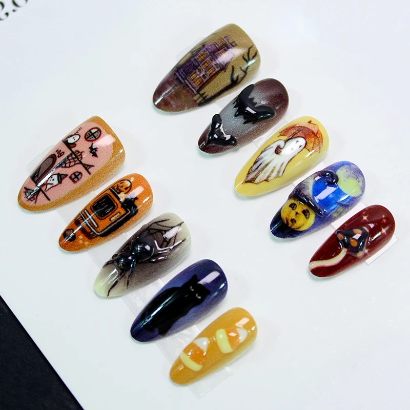 Thematisches Halloween Press-On Nagelkunst Set 1790636675