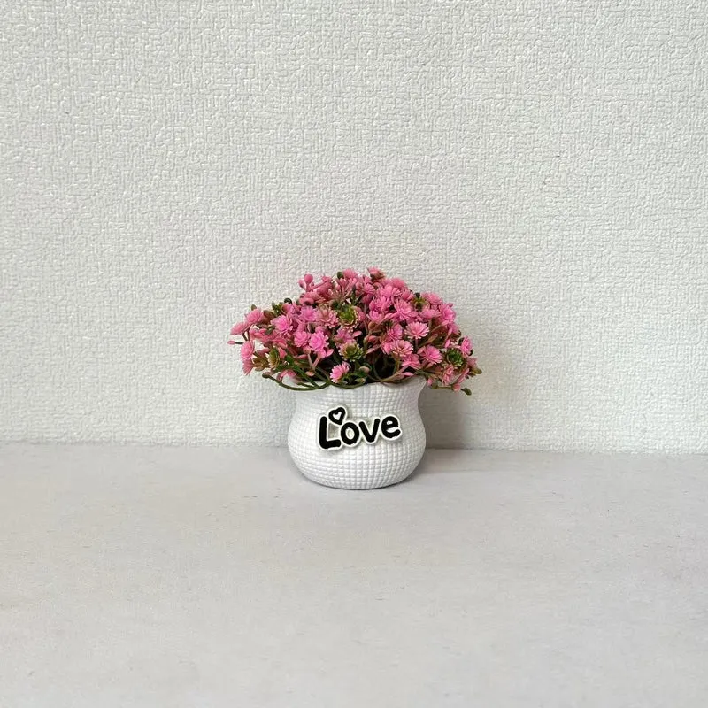 Miniatur dekoratives Blumentopfset