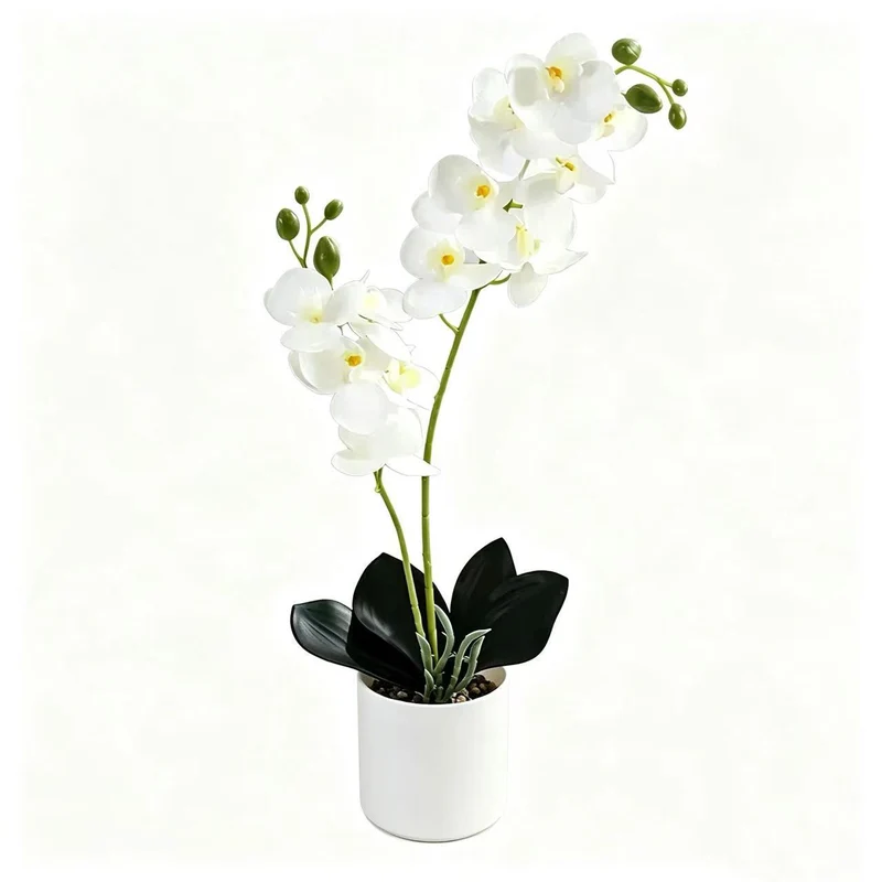 Lebensechte Orchidee Home-Dekor