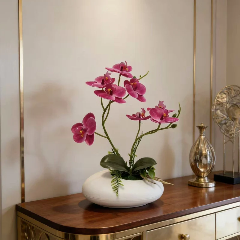 Lebensechte Orchideenblumenarrangement 1790480790