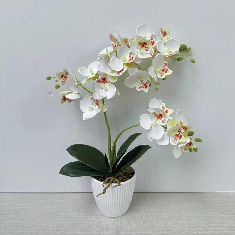 Lebensechte Orchideen Blumengesteck