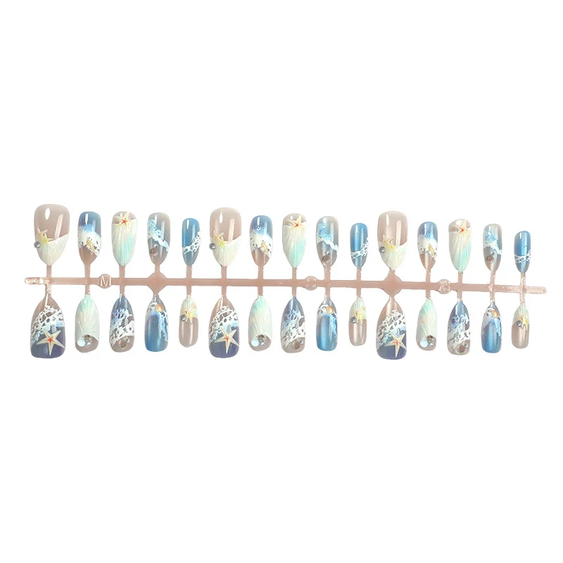 Meeres-Themen Press-On Nagelkunst Set