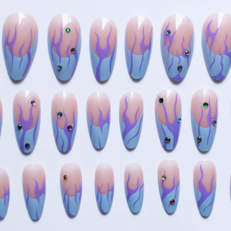 Elegantes Abstraktes Nagelkunst Design Kit