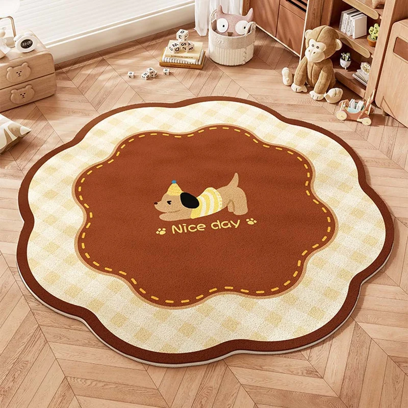 Verspielter Teppich für das Kinderzimmer