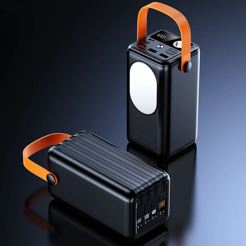 Tragbare Powerbank mit multifunktionalem LED-Licht und intelligenter Ladeanzeige Skanto
