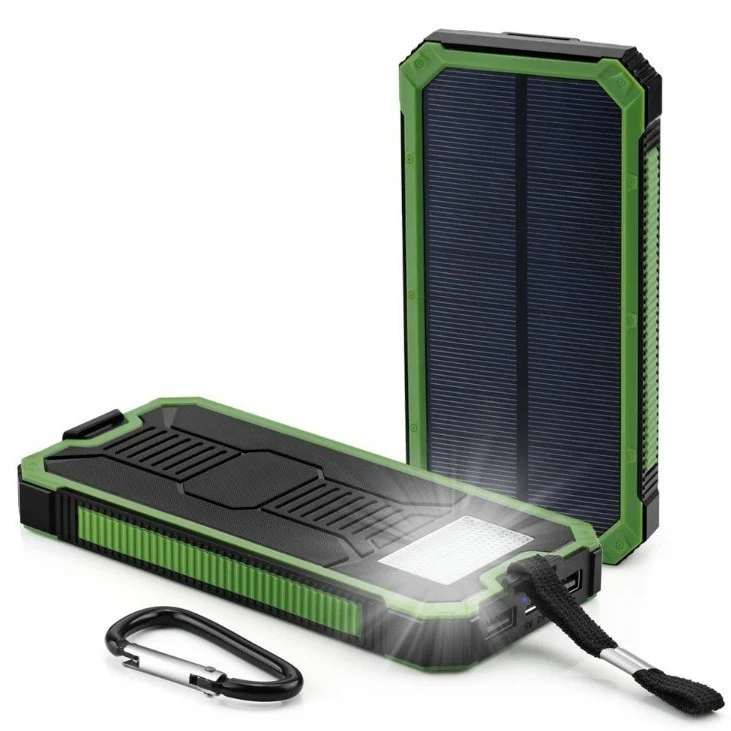 Tragbare Powerbank mit Licht und Sicherheitsclip Skanto