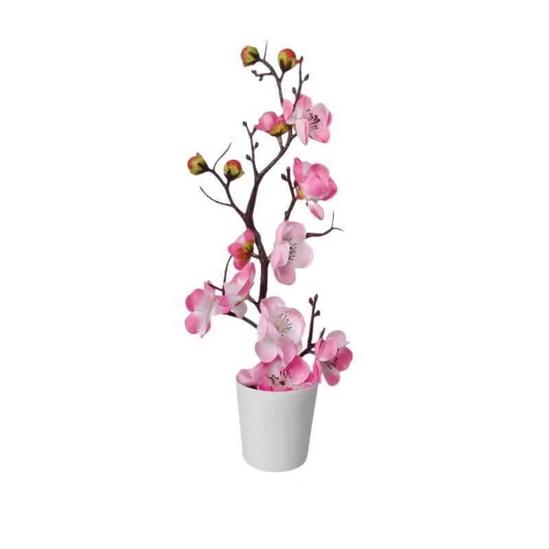 Lebensechte blühende künstliche Orchideenarrangement