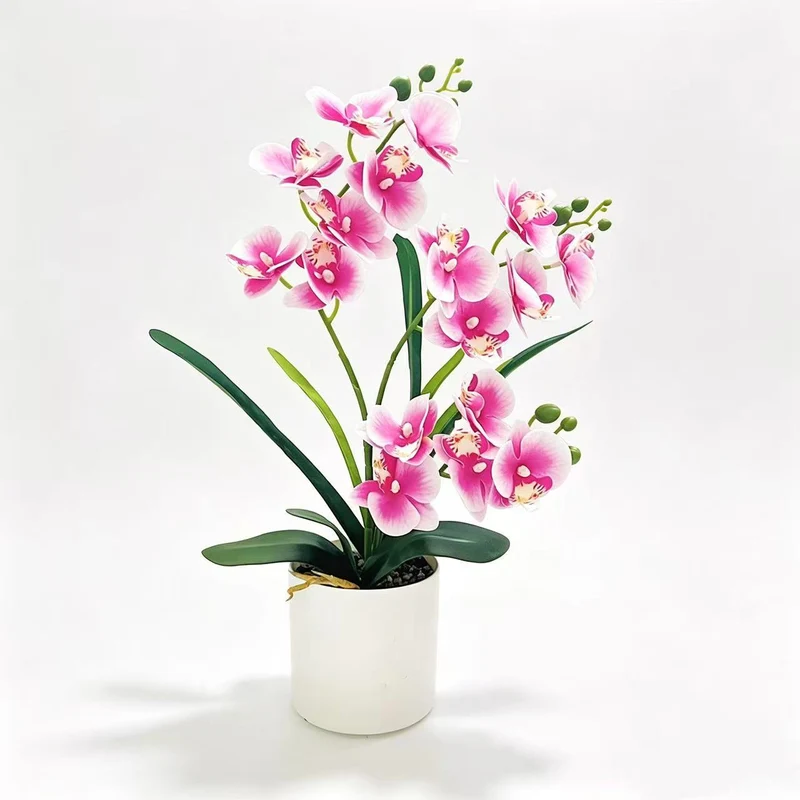 Lebensechte Künstliche Orchideen Pflanze Arrangement für Dekorative Dekoration