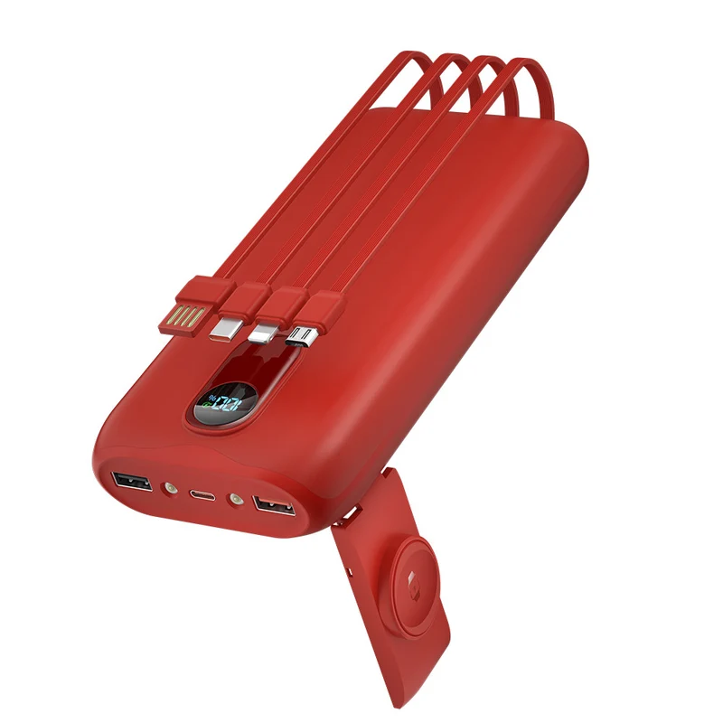 Tragbare Powerbank mit integrierter kabelloser Ladefunktion Skanto