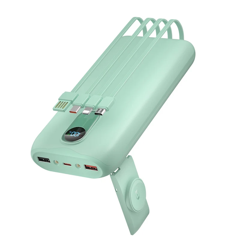 Tragbare Powerbank mit integrierter kabelloser Ladefunktion Skanto