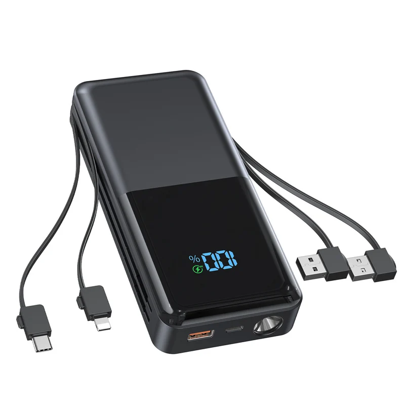 Tragbare Powerbank mit integriertem LED-Display und Schnellladefunktion Skanto