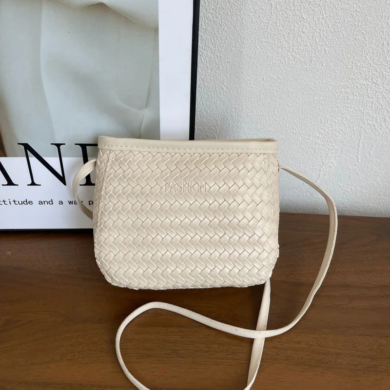 Gewebte Leder Umhängetasche 1790614236