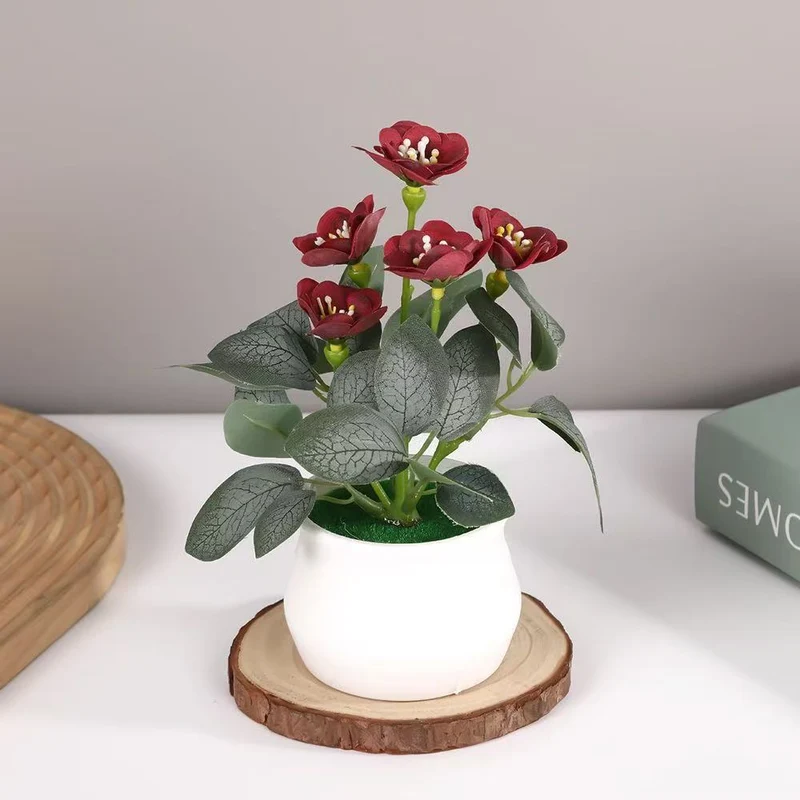 Künstliches Blumenarrangement für die Wohnkultur展示