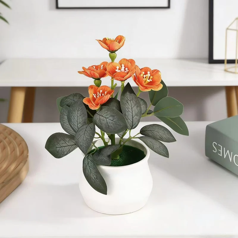 Künstliches Blumenarrangement für die Wohnkultur展示