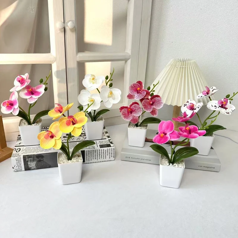 Elegantly Crafted Artificial Orchid Arrangement