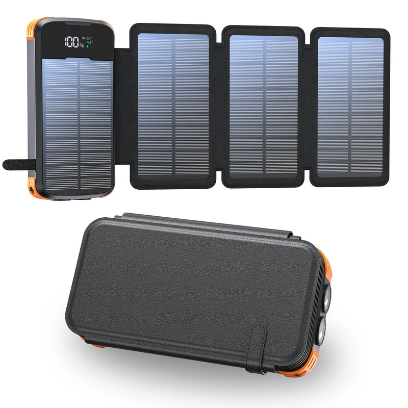 Solar Powerbank mit kabelloser Ladefunktion von Skanto