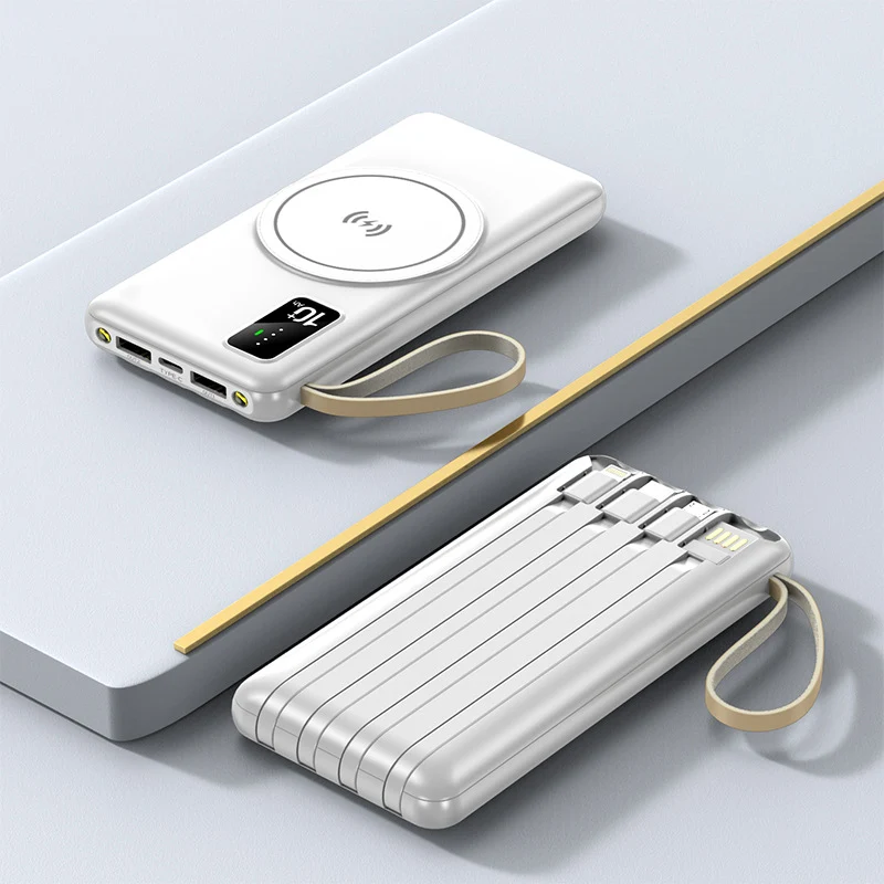 Kabellose Powerbank mit integrierter Ladestation Skanto