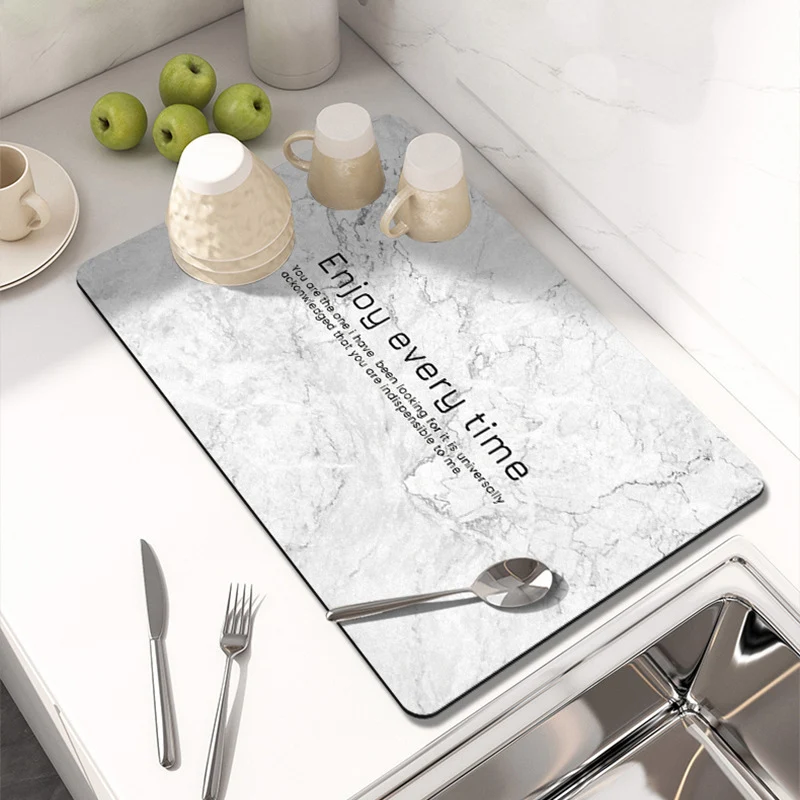 Elegante Marmor Druck Tischmatte