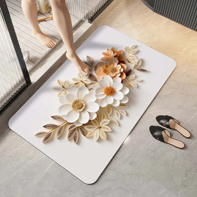 Elegante florale Design-Komfortmatte