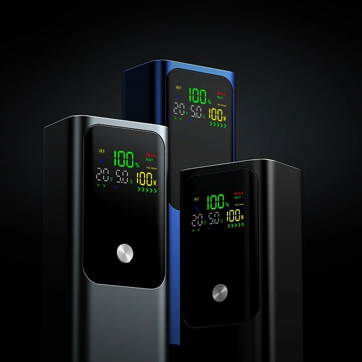 Hochleistungs-Powerbank mit LCD-Display und Schnellladefunktion Skanto