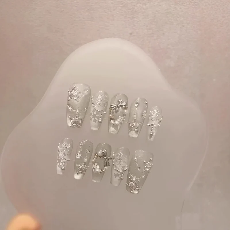 Frosted Dekoratives Design Press-On Nagelset