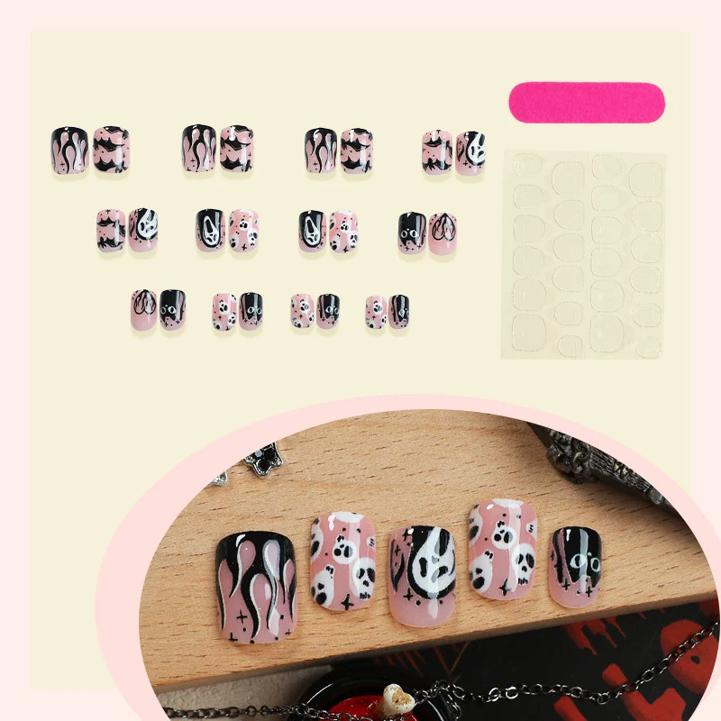 Halloween-Themen Press-On Nagelkunst Set 1790636287