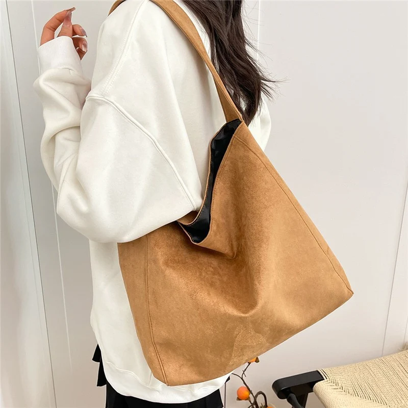 Wildleder Slouchy Tote Tasche