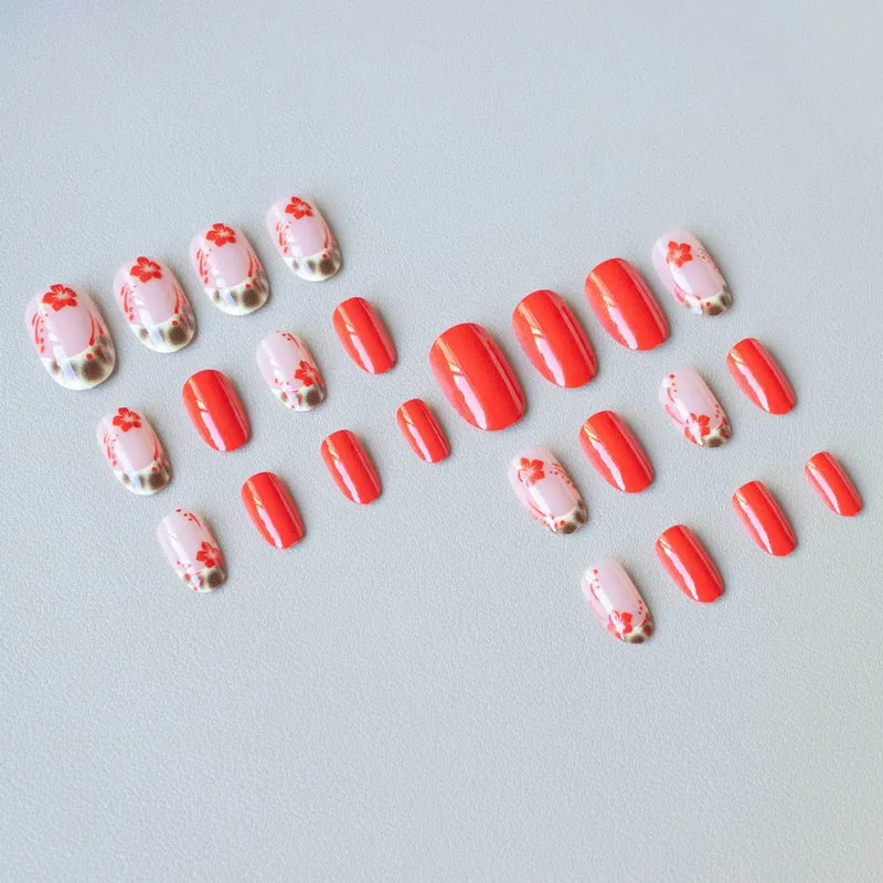 Dekorative Blumen Nagelkunst