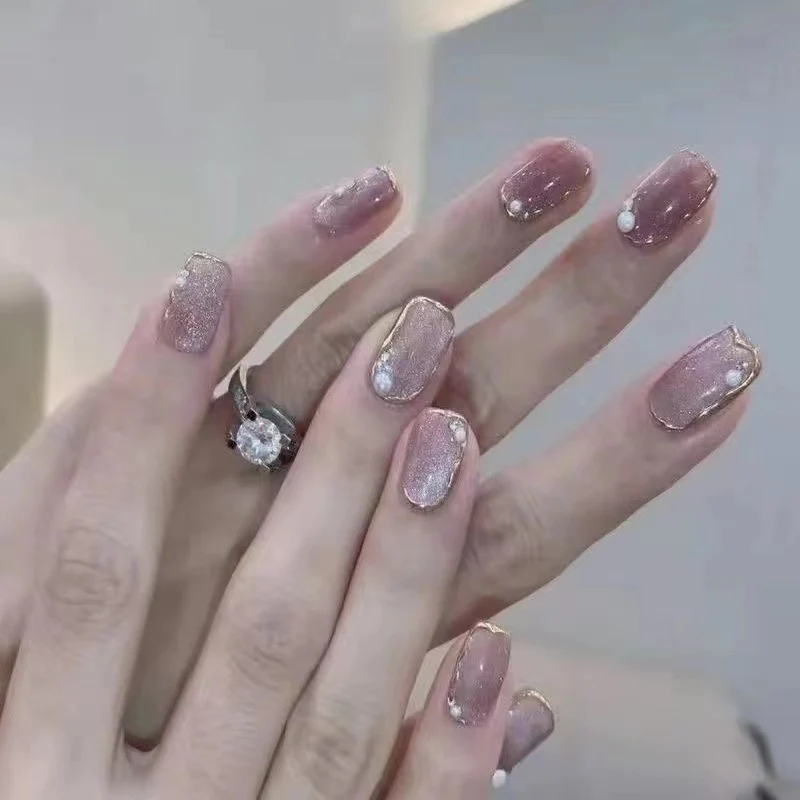 Glamouröse dekorative Drucknagel-Set