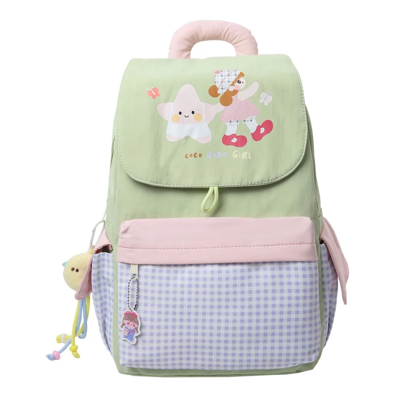 Lustiger Schulrucksack Skanto mit Illustration