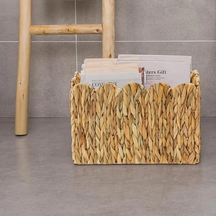 Eleganter handgefertigter geflochtener Zeitschriftenorganisator Brehn