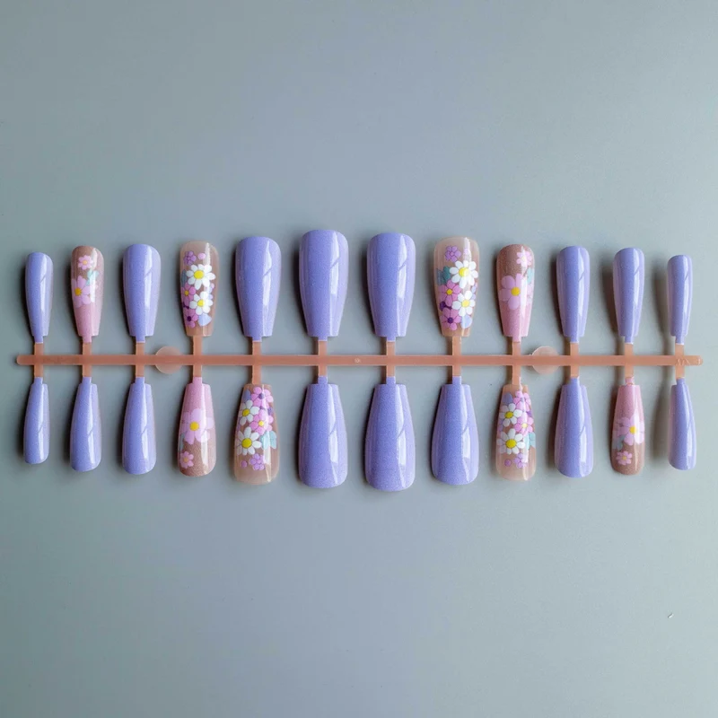Florales Acryl-Nagelkunst-Kit