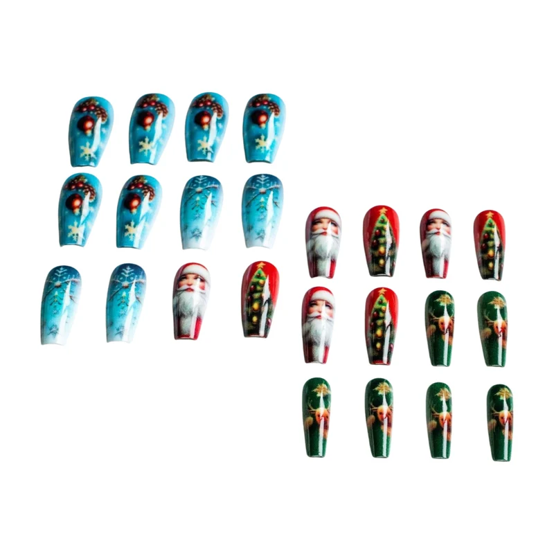 Festliches Winter-Themen Nagelkunst Set