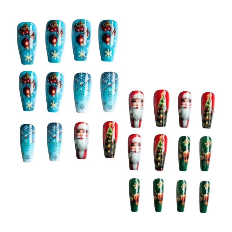 Festliches Winter-Themen Nagelkunst Set
