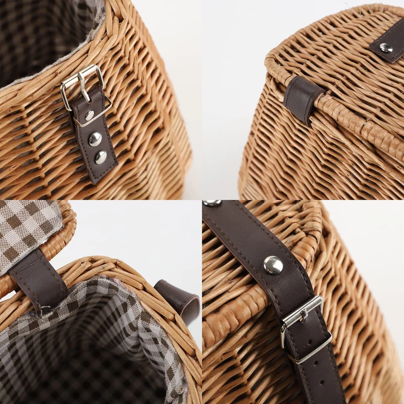 Stilvolle Gewebte Bucket Bag Brehn